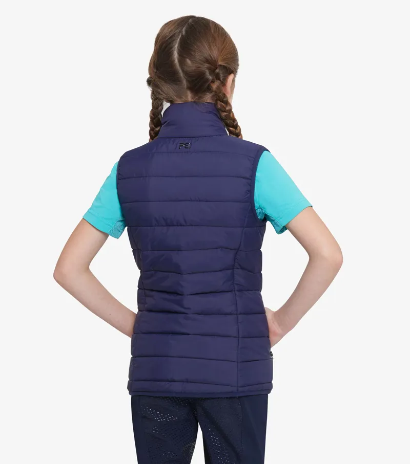 Premier Equine Dante Junior Unisex Gilet Navy - Image 3