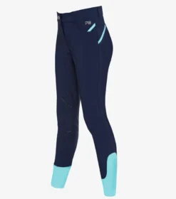 Premier Equine Diablo Junior Unisex Riding Breeches Navy