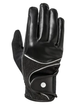 Mountain Horse Diamond Rider Glove - Silver/Black
