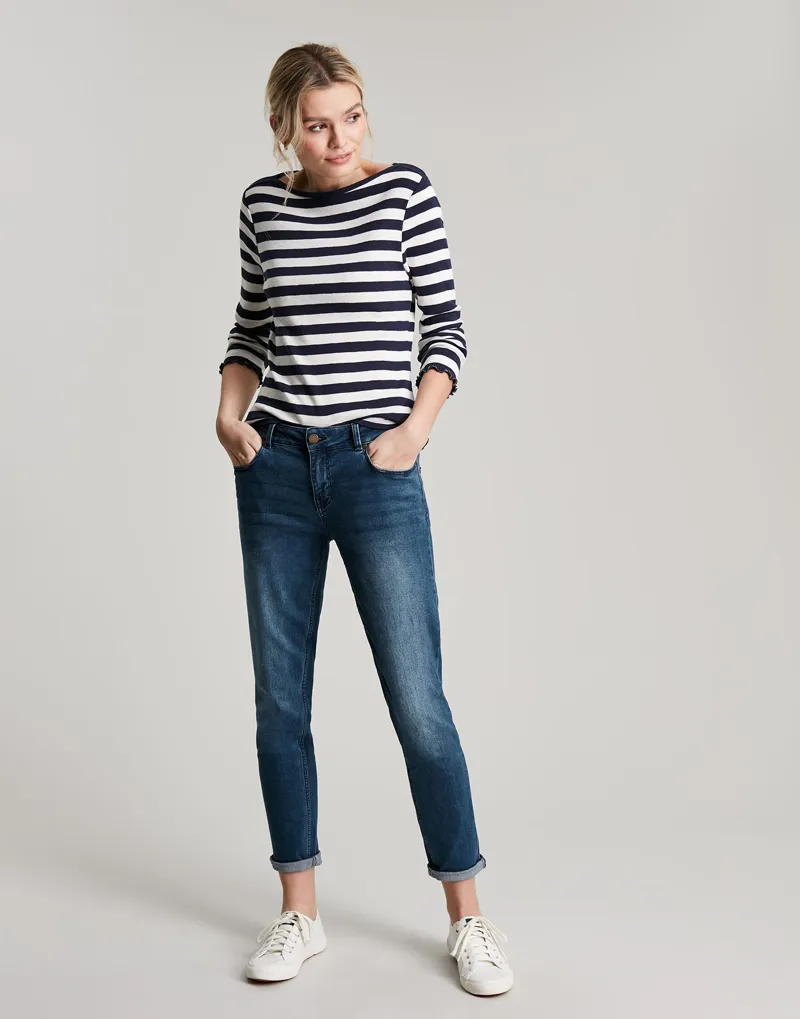Joules Simone Girlfriend Jeans - Indigo - Image 2