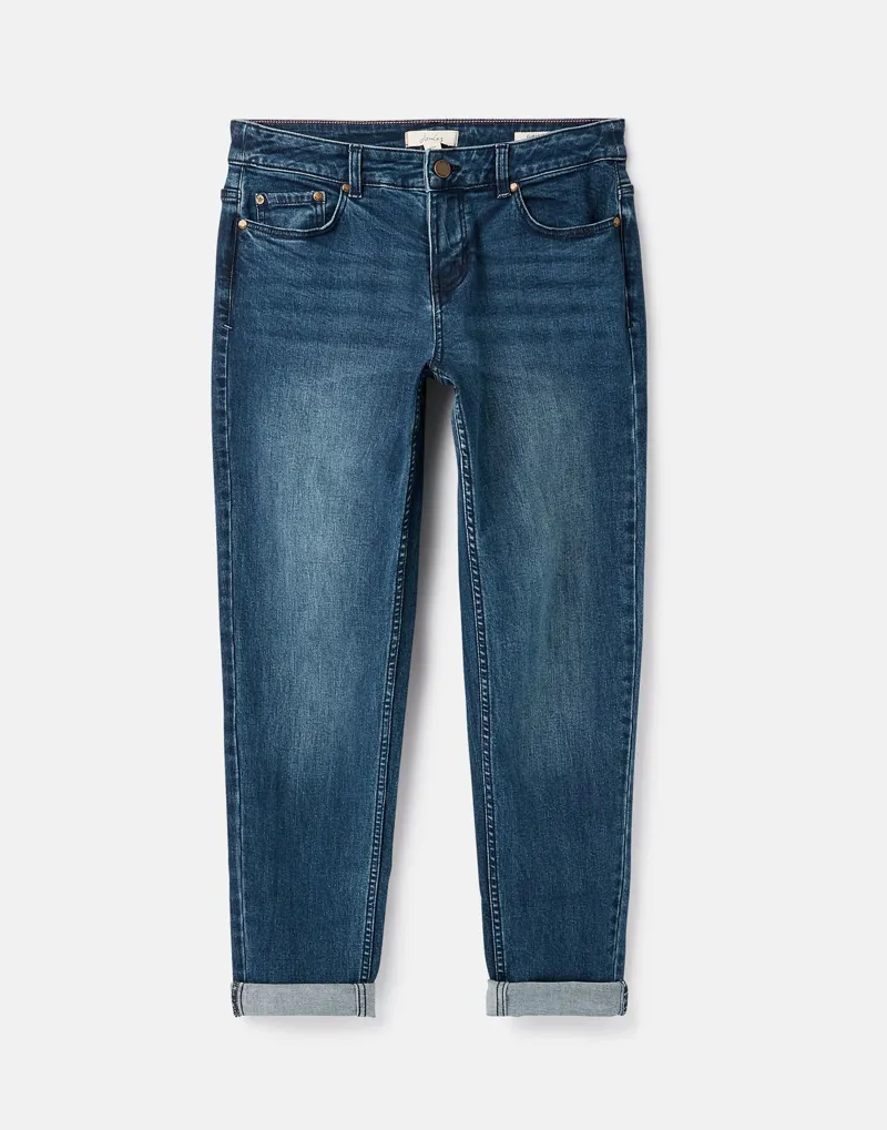 Joules Simone Girlfriend Jeans - Indigo - Image 6