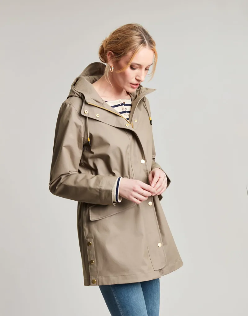 Joules Padstow Raincoat - Mushroom