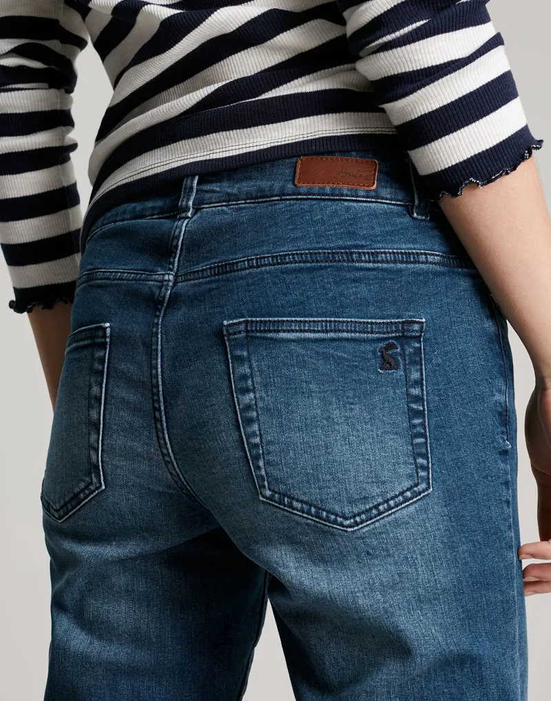 Joules Simone Girlfriend Jeans - Indigo - Image 4