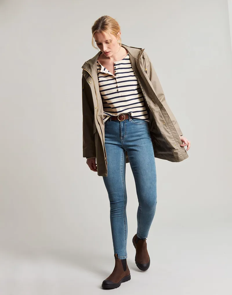 Joules Padstow Raincoat - Mushroom - Image 3