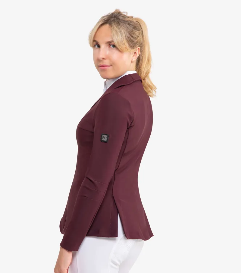 Premier Equine Finio Ladies Competition Show Jacket Plum - Image 3