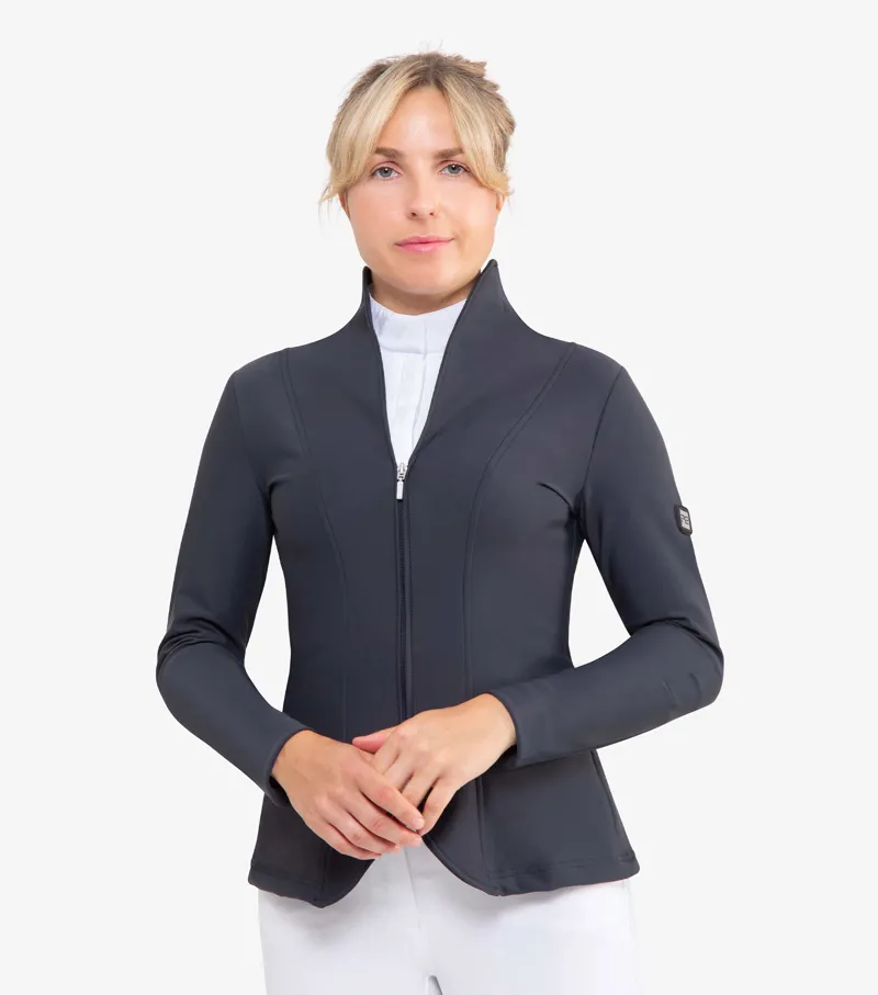 Premier Equine Finio Ladies Competition Show Jacket Grey - Image 2