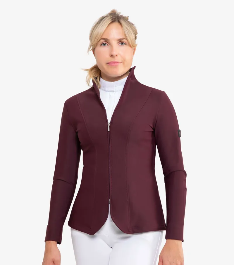 Premier Equine Finio Ladies Competition Show Jacket Plum - Image 2
