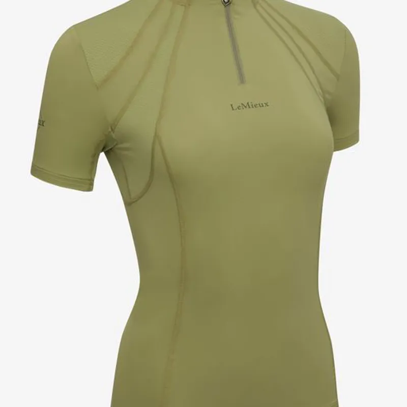 LeMieux Mia Mesh Short Sleeved Base Layer Moss - Image 3
