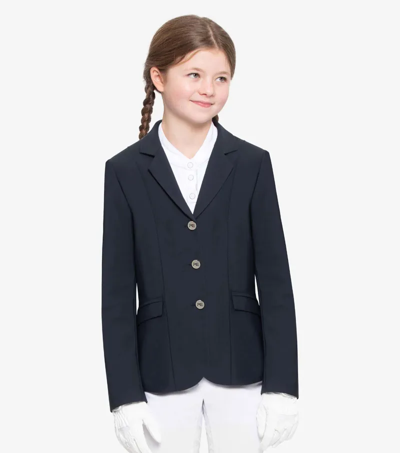 Premier Equine Hagen Girls Competition Jacket Navy - Image 4