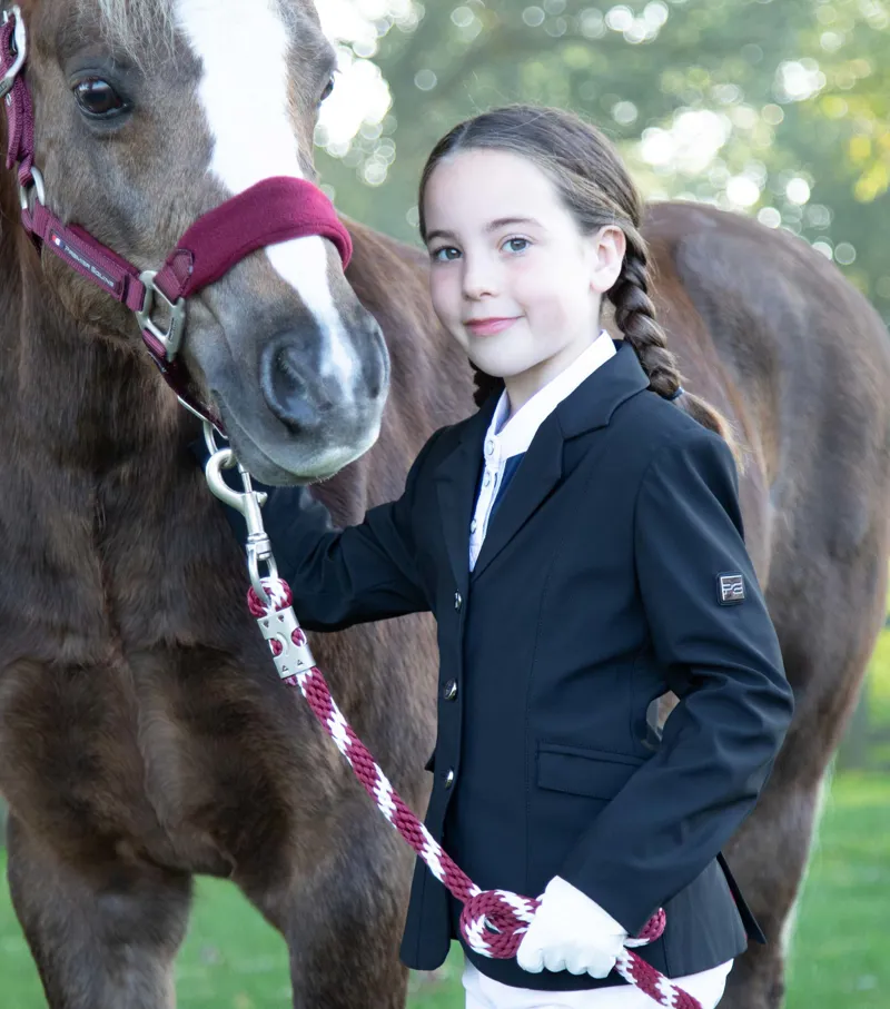 Premier Equine Hagen Girls Competition Jacket Navy - Image 3