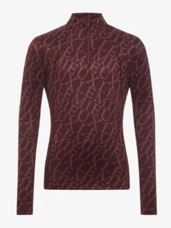 LeMieux Young Rider Fleur Base Layer Merlot