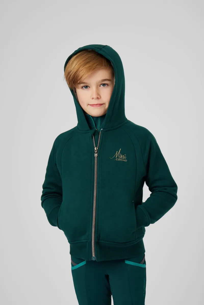 LeMieux Mini Sherpa Lined Lily Hoodie Spruce - Image 8