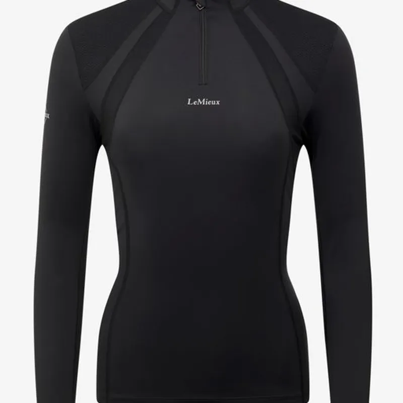 LeMieux Mia Mesh Long Sleeved Base Layer Black