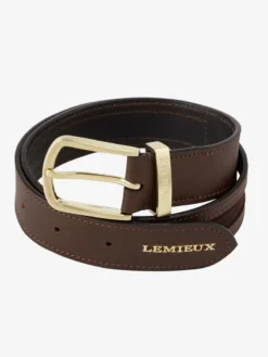 LeMieux Suede Insert Belt Brown