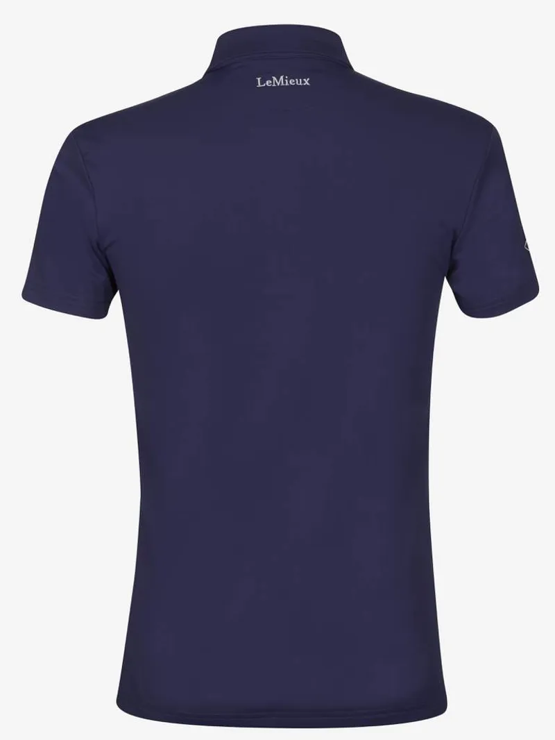 LeMieux Junior Pro Polo Shirt Navy - Image 4
