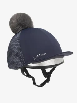 LeMieux Eleanor Pom Hat Silk Navy