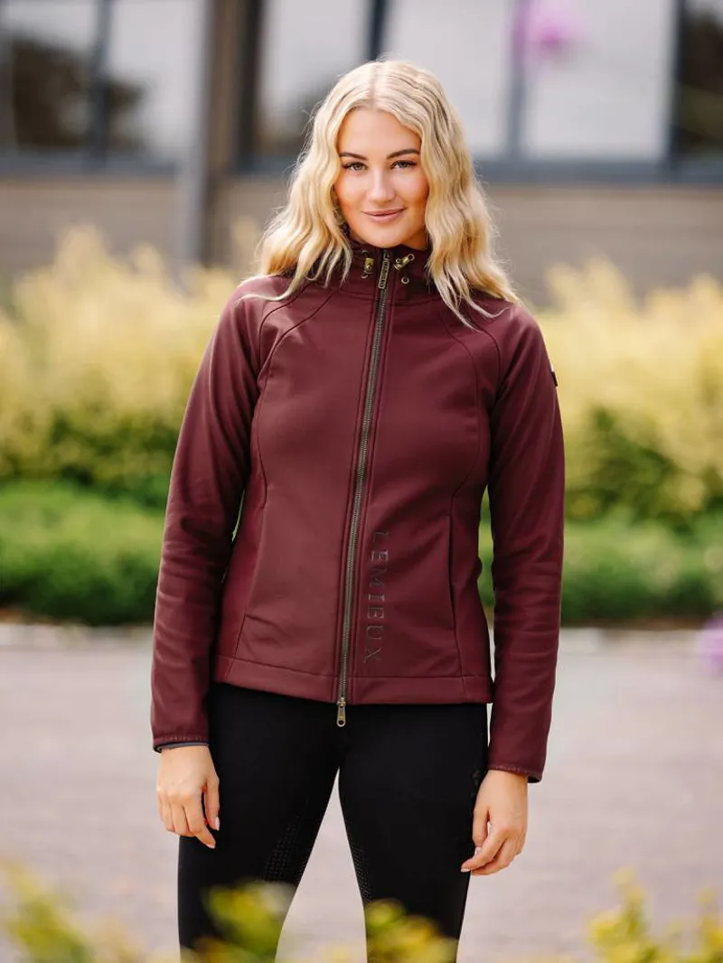 LeMieux Charlotte Soft Shell Jacket Merlot - Image 3