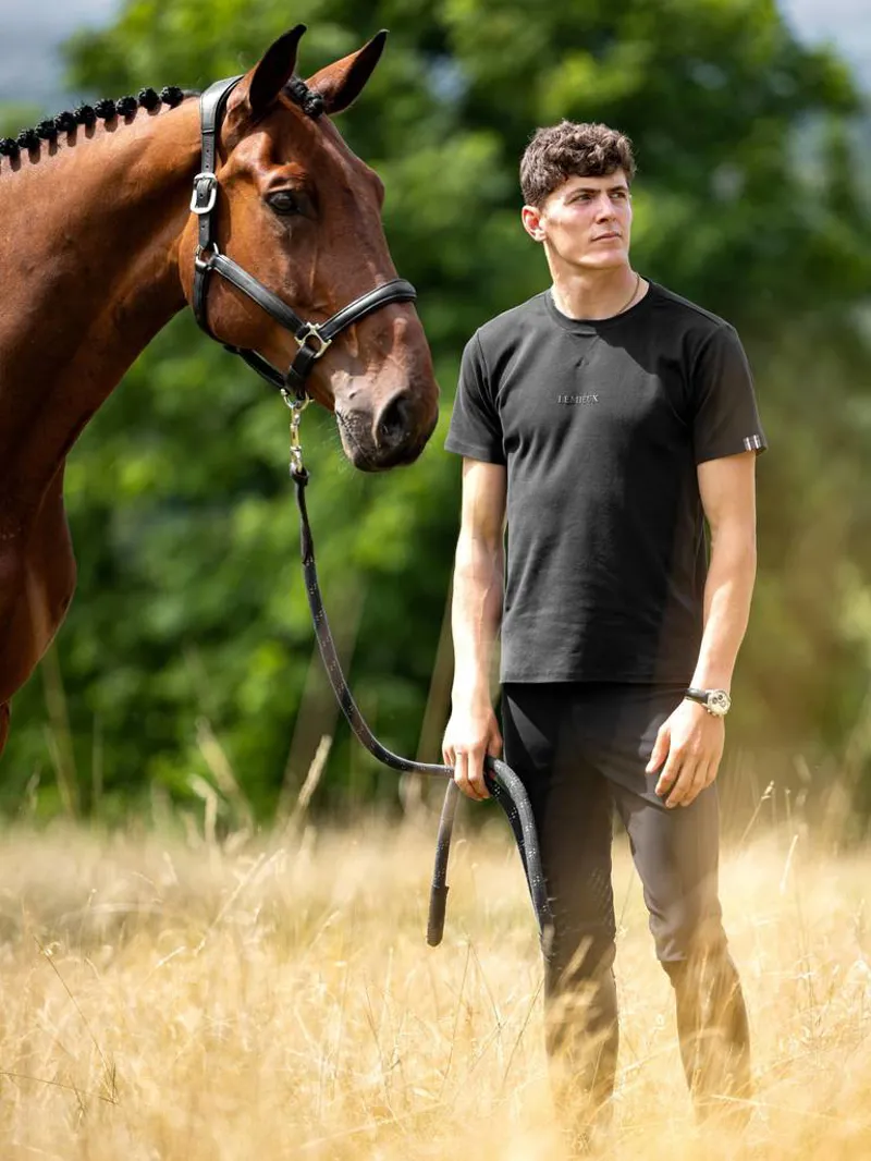 LeMieux Mens LeMieux T-Shirt Black - Image 3