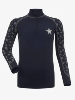 LeMieux Mini Reflective Print Baselayer Indigo