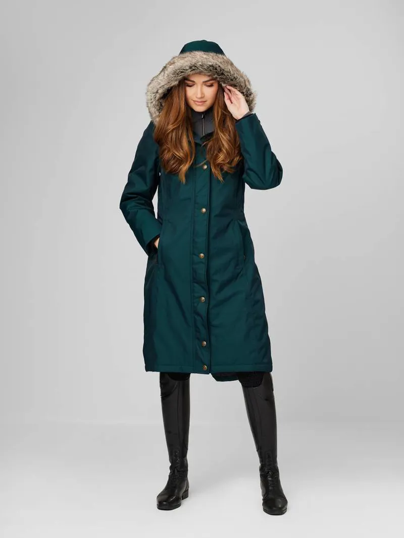 LeMieux Loire Waterproof Riding Coat Spruce - Image 3