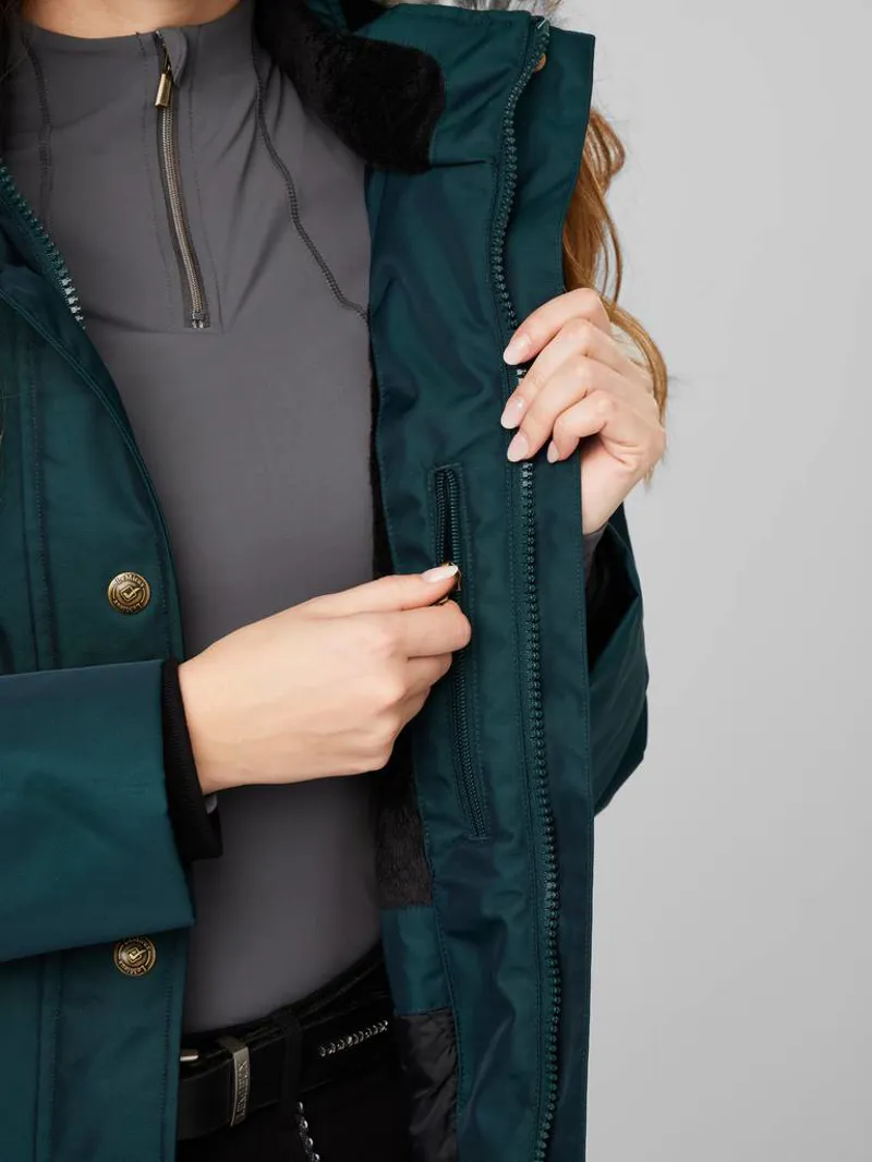 LeMieux Loire Waterproof Riding Coat Spruce - Image 7