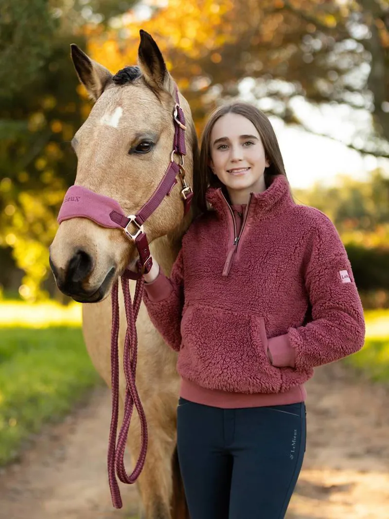 LeMieux Young Rider Tia Teddy Fleece Orchid - Image 3