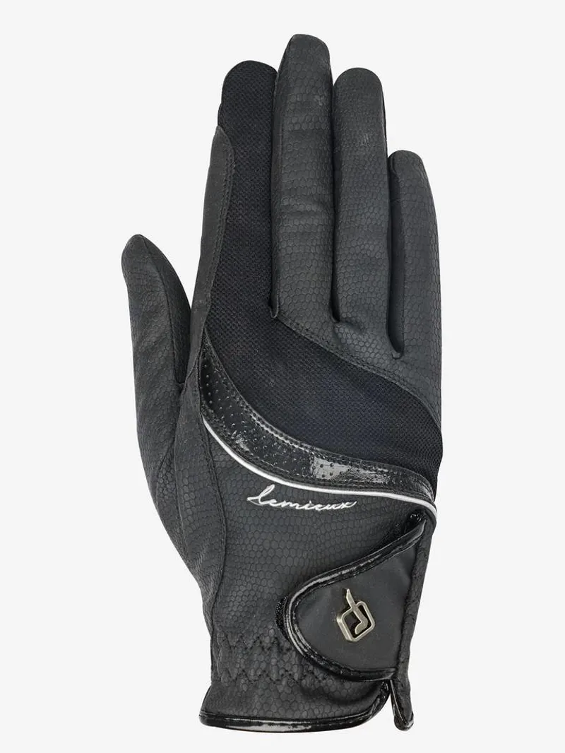 LeMieux Competition Gloves Black - Image 3