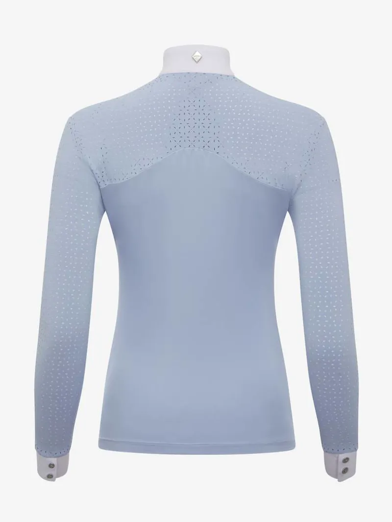 LeMieux Olivia Long Sleeve Show Shirt Mist - Image 6