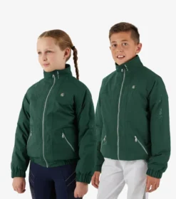 Premier Equine Junior Pro Rider Unisex Riding Jacket Green