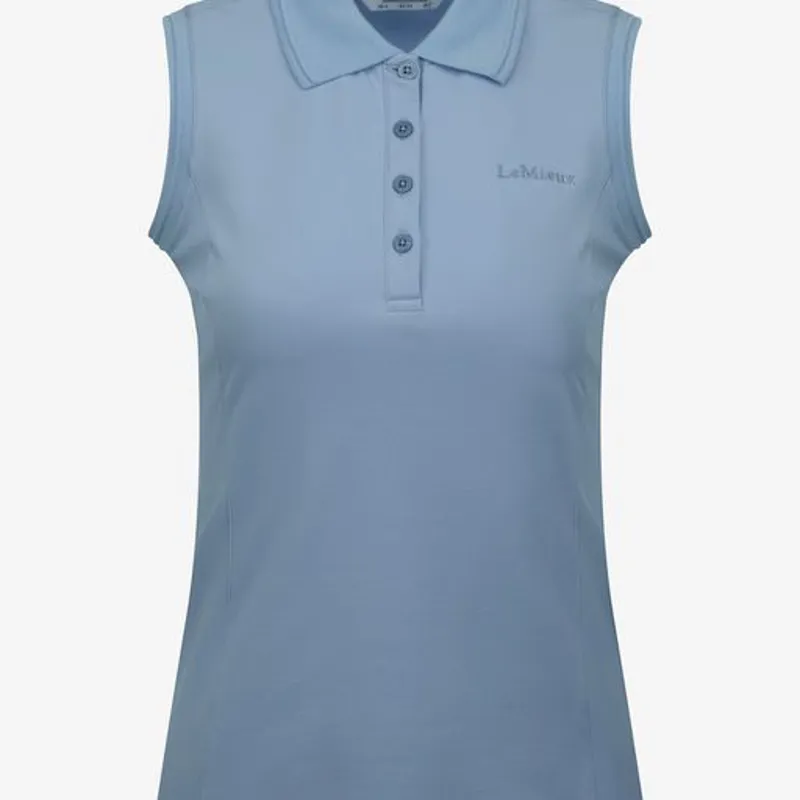 LeMieux Sleeveless Polo Shirt Denim