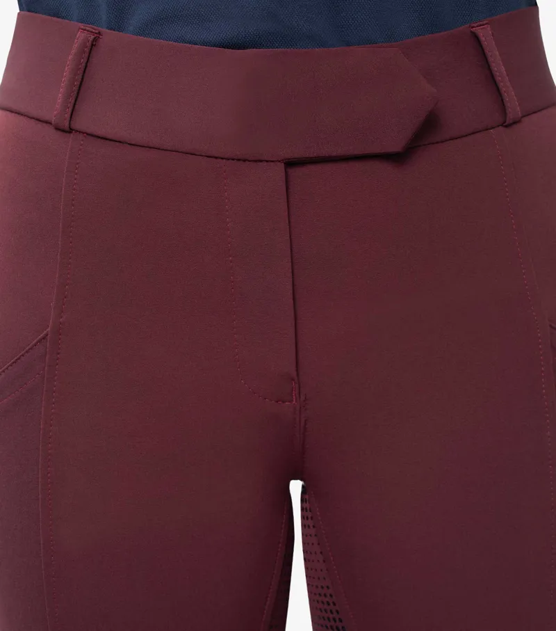 Premier Equine Lexington Ladies Full Seat Gel Riding Breeches Burgundy - Image 5
