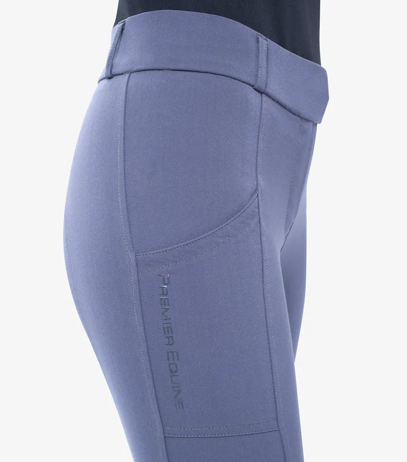 Premier Equine Lexington Ladies Full Seat Gel Riding Breeches Grey - Image 4