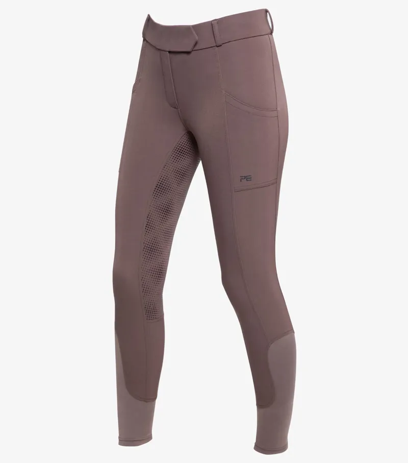 Premier Equine Lexington Ladies Full Seat Gel Riding Breeches Walnut - Image 2