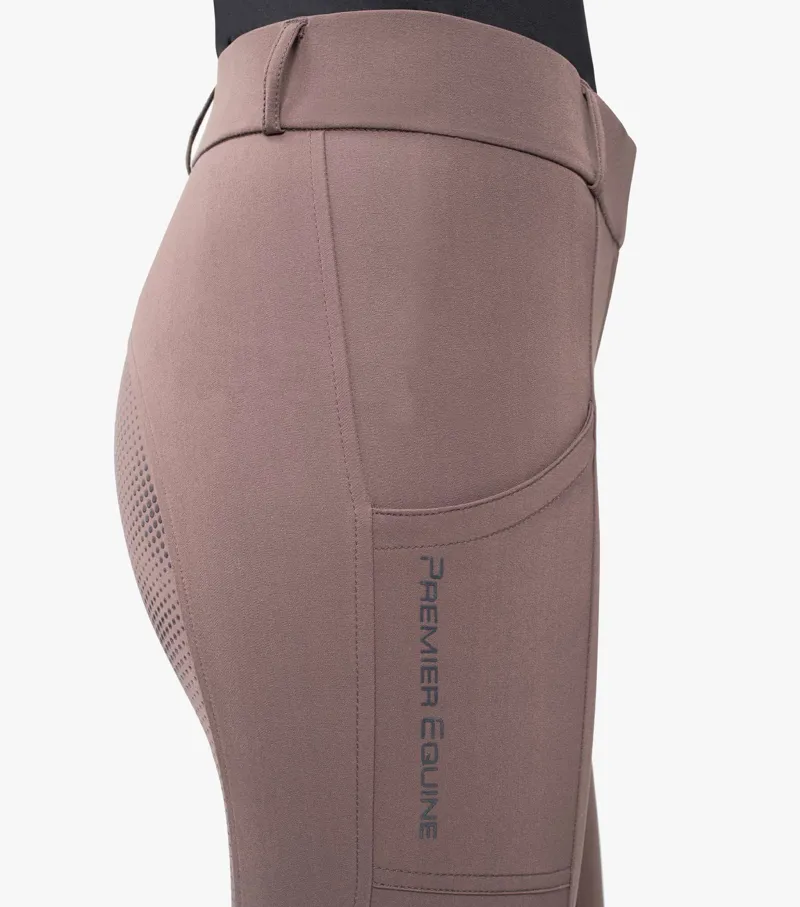 Premier Equine Lexington Ladies Full Seat Gel Riding Breeches Walnut - Image 4