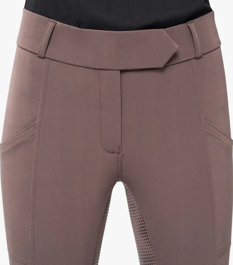 Premier Equine Lexington Ladies Full Seat Gel Riding Breeches Walnut - Image 5