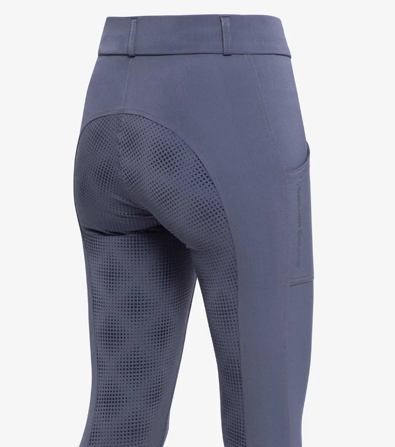 Premier Equine Lexington Ladies Full Seat Gel Riding Breeches Grey - Image 6