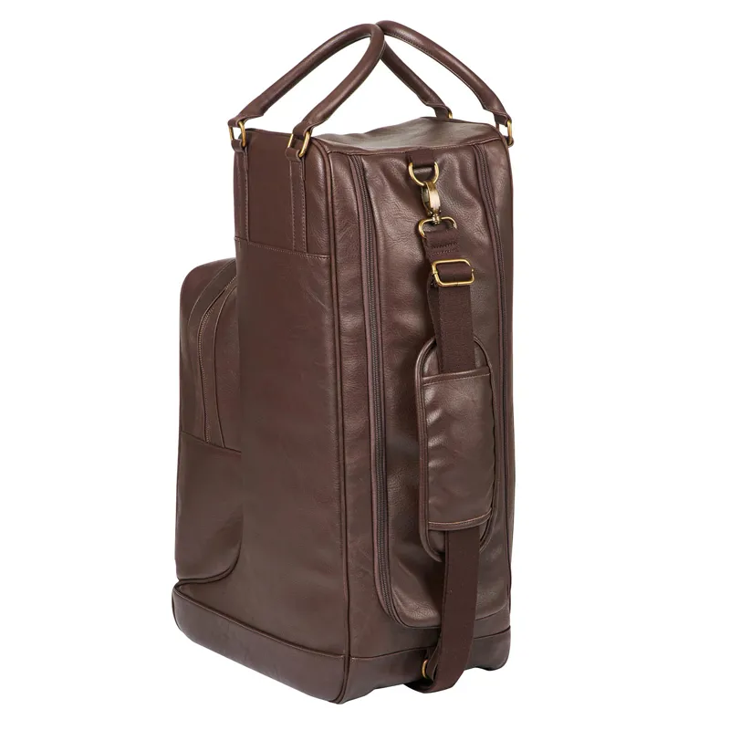 LeMieux PU Leather Boot Bag Brown - Image 6