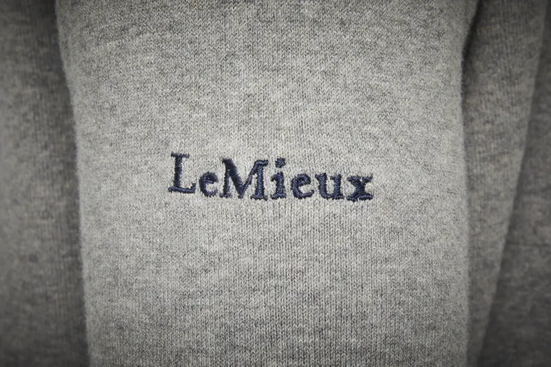 LeMieux Mens Crew Neck Jumper Grey - Image 5
