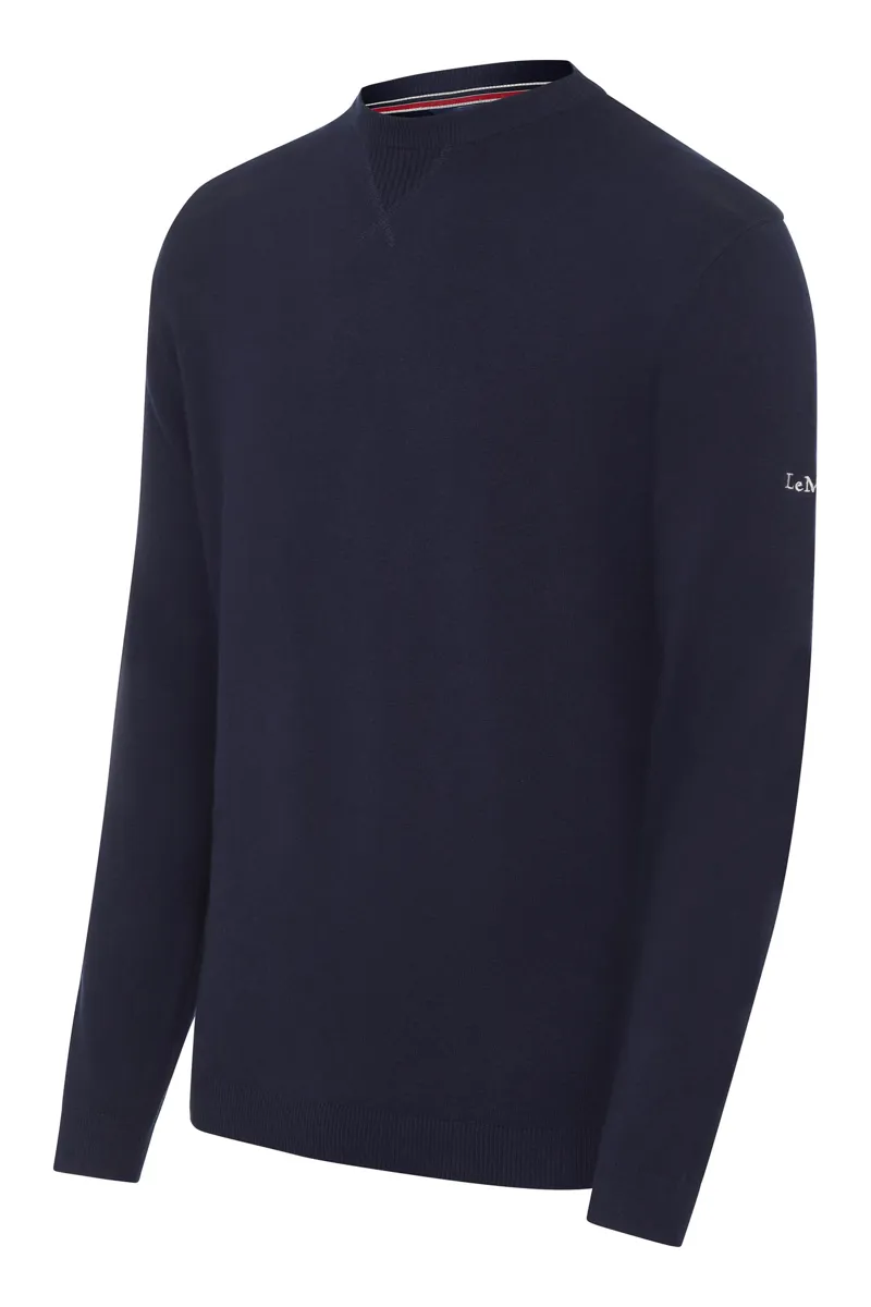 LeMieux Mens Crew Neck Jumper Navy - Image 2