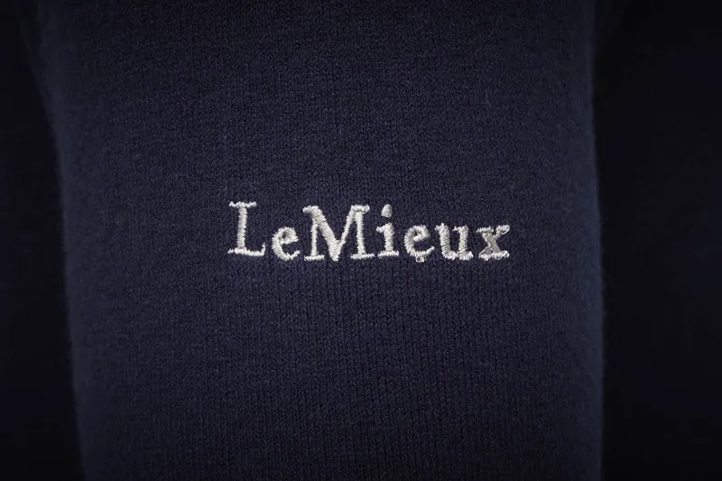 LeMieux Mens Crew Neck Jumper Navy - Image 5