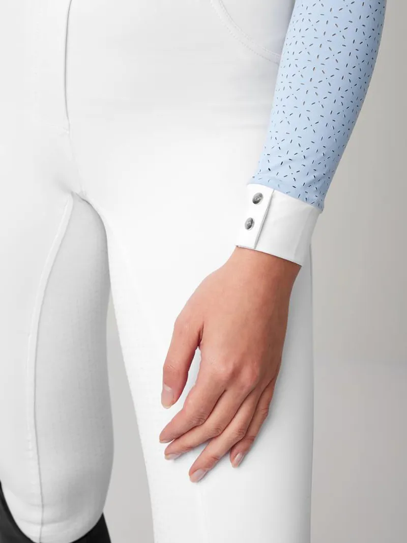 LeMieux Olivia Long Sleeve Show Shirt Mist - Image 4