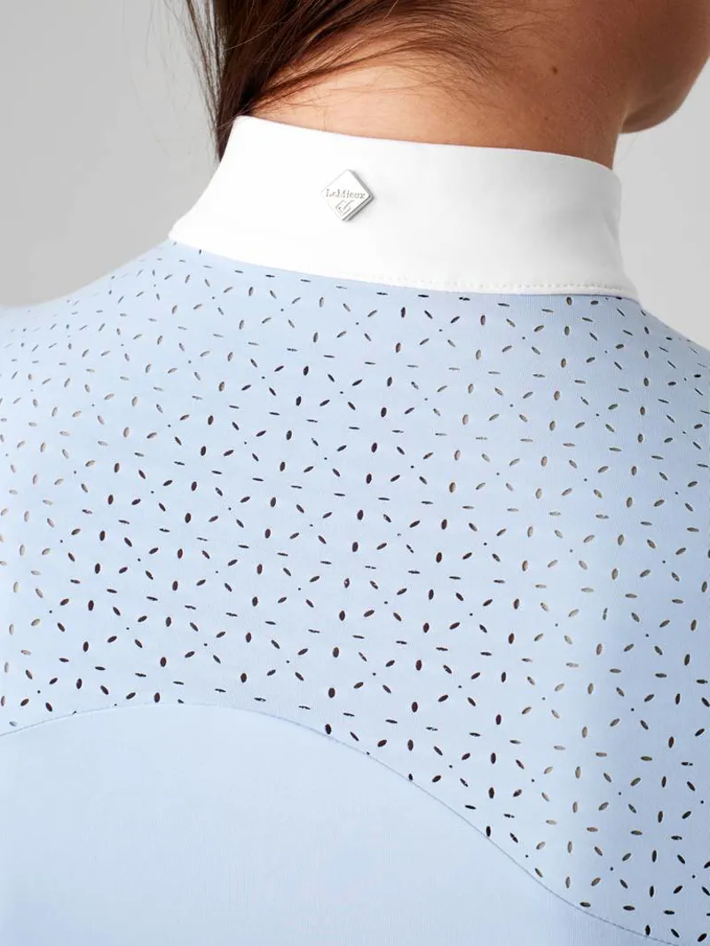 LeMieux Olivia Long Sleeve Show Shirt Mist - Image 3