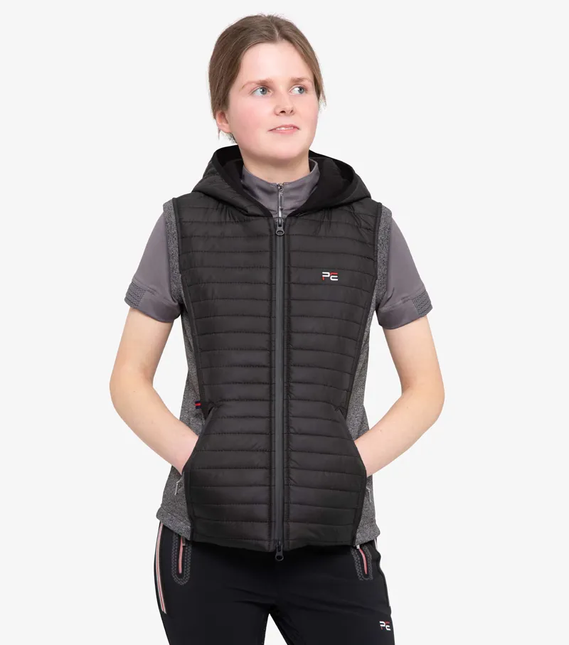 Premier Equine Mini Lamera Girl's Hybrid Riding Gilet Black - Image 2