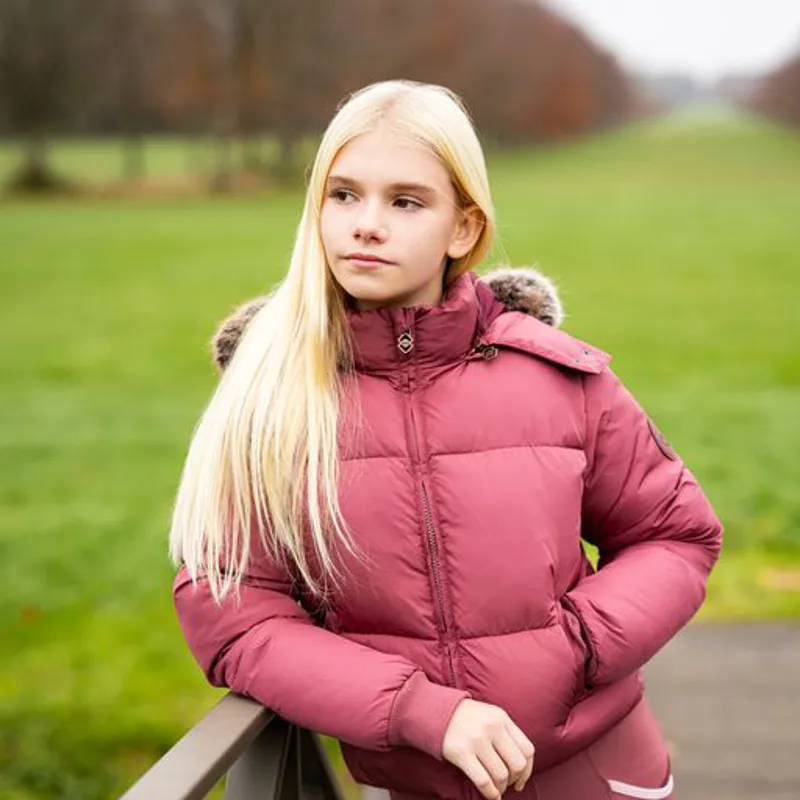 LeMieux Young Rider Gia Puffer Jacket Orchid - Image 2