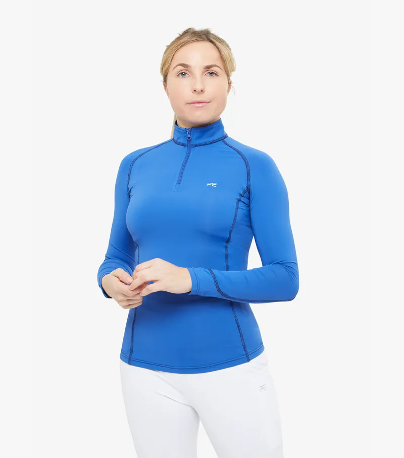 Premier Equine Ombretta Ladies Technical Riding Top Royal Blue