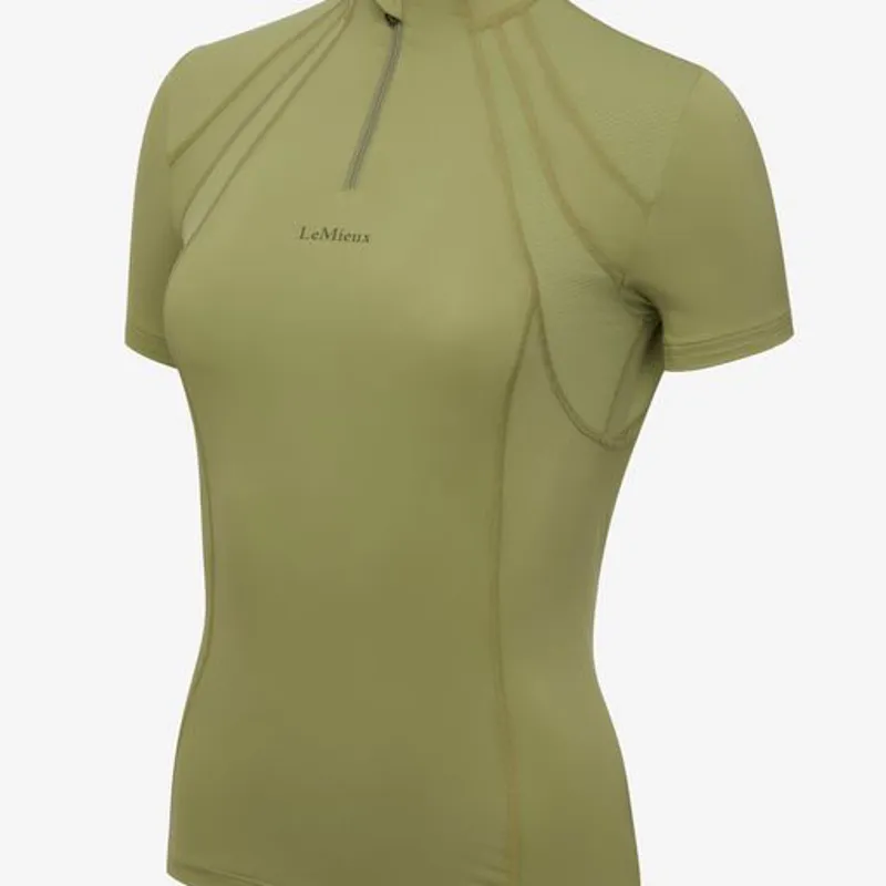 LeMieux Mia Mesh Short Sleeved Base Layer Moss - Image 2