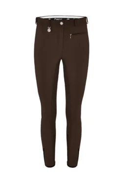 Pikeur Lugana Softshell McCrown Full Seat Breeches - Chocolate