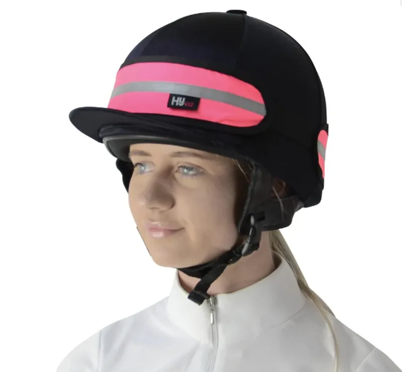 Hy Viz Hat Band In Pink/Black