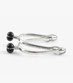 Premier Equine Plastic Roller Ball Spurs Silver
