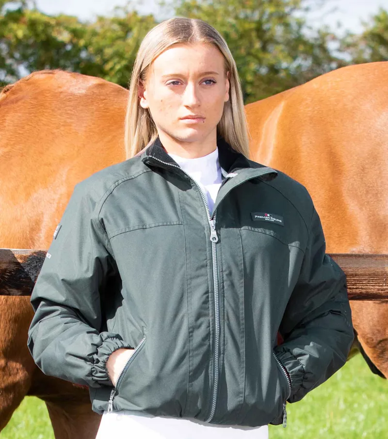 Premier Equine Pro Rider Unisex Waterproof Riding Jacket Anthracite Grey - Image 2
